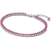 Pandora 591469C04 Tennisarmband für Damen Pink Silber