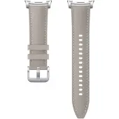 Samsung Original Hybrid Vegan Leder Armband für Galaxy Watch 8 (40/44mm) / Classic (46mm) - Größe S/M/L - Taupe