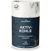 Sanutrition - Aktivkohle aus Kokosnussschalen 82 g Kapseln