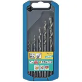 Wolfcraft Metallbohrer-Set HSS Sechskant-Schaft Ø 2 - 6 mm 5-teilig GLO761081225