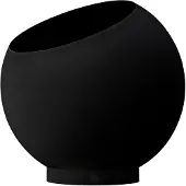 AYTM Globe Pflanzentopf Ø30xH26,6 Black - , Schwarz, für Schlafzimmer, Aluminium