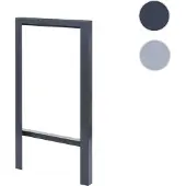 Mendler Fahrradbügel HWC-J74 Fahrradständer Anlehnbügel, verzinkter Kohlenstoffstahl Outdoor-pulverbeschichtet 115x60x6cm anthrazit
