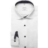 Seidensticker Businesshemd "Schwarze Rose", Herren, Gr. L (41), normale Ärmellängen, weiß, 100% Baumwolle, unifarben, tailored fit, 2-Knopf-Manschette, Hemden Businesshemd, Shaped 1/1 Kentkragen Uni