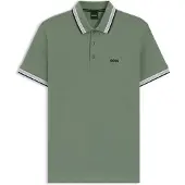 BOSS für Herren. 50469055 Grünes Paddy-Poloshirt (S), Lässig, Baumwolle, Kurzarm
