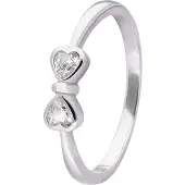 Trendor 28526 Damenring 925 Silber Rhodiniert Zirkoniaring