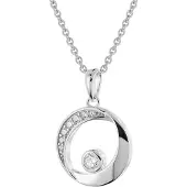 Trendor 28414 Damen-Halskette 925 Silber Mit Zirkonia-Anhänger