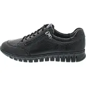 Waldlaufer Schnürhalbschuhe bequem in schwarz, Gr. 10