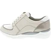 Waldlaufer H-Gabriele sportlicher Schnürer Beige in Gr. 37.5