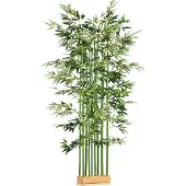 HOMCOM Künstliche Pflanze Polyester Bambus Ø35 x 180H cm