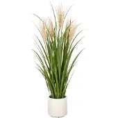 Creativ Green Kunstgras "Grasbusch Schilfrohr" im eleganten Topf