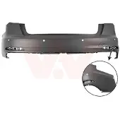 VAN WEZEL Stoßfänger 0362547 hinten für Audi