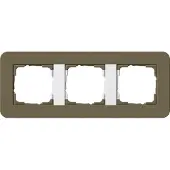Gira Abdeckrahmen 3f E3 Umbra/Reinweiss 0213416
