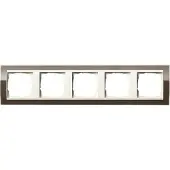 Gira Abdeckrahmen 5-fach klar braun 0215761