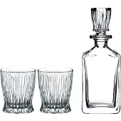 Riedel Fire Whisky, 3-tlg., Whiskyglas, Whiskybecher, Dekanter, Hochwertiges Glas, 5515/02S1