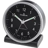 Dugena 4460944 Funk-Wecker Silber / Schwarz