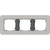 Gira 0213422 Abdeckrahmen 3f E3 Grau/Anthrazit