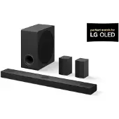 LG 5.1.3 ch 580W Soundbar, 5.1.3 Kanäle, 580 W, DTS Digital Surround, DTS:X, Dolby Atmos, Dolby Digital, Bass Blast, Bass Blast+, 96 kHz, Schwarz