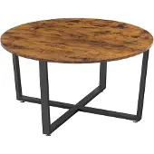 Modernhome LCT88X Beistelltisch im Landhausstil, 88 x 47 cm, braun