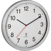 TFA-Dostmann Analoge XL Funk-Wanduhr mit Metallrahmen, 40 cm, 60.3545.02,