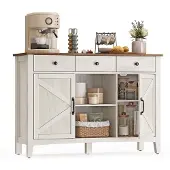 Hobby Hall Sideboard im Landhausstil mit Schubladen und Türen BBK371W02V1