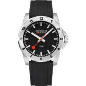Mondaine MSN.42120.RB Herren-Armbanduhr Numeri Quarz Schwarz 42 mm