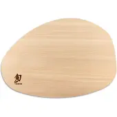 Kai Shun Hinoki Oval Cutting Board Size M, Schneidebrett Hinokiholz, 32 cm x 22 cm