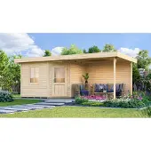 Weka Saunahaus 28 mm SALO natur x B x T x H x 601 x 298 x 237