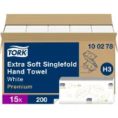 Tork Premium Handtuch, Z-Falte, 2Lgs weiß 23x23 cm 15x200 Stck.