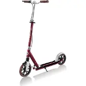 Globber NL 205 Deluxe – Tretroller, 205 mm, ABEC 9, Handbremse, höhenverstellbar, Frontfederung, Klappmechanismus, rot