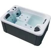 HOME DELUXE Outdoor Whirlpool HORIZON PURE, Maße (L x B x H): 115 x 175 x 70 cm I Whirlpool Badewanne Outdoor Badewanne