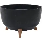 Siena Garden Pflanzgefäße OSLO STONE schwarz Betonoptik, 40 x 20,5 cm