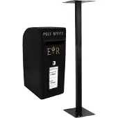 MonsterShop Royal Mail Post Box Gusseisen Säule ER Brief Wandhalterung Post Bodenständer