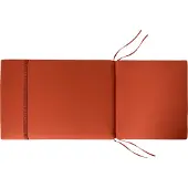 Beliani Auflagen 6er Set Rot Stoff 106x50x5 cm mit Befestigungsbändern UV-Beständig Moderne Sitzauflage für Niederlehner Gartenstuhl