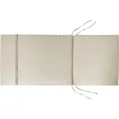 Beliani Auflagen 6er Set Taupe Stoff 106x50x5 cm mit Befestigungsbändern UV-Beständig Moderne Sitzauflage für Niederlehner Gartenstuhl