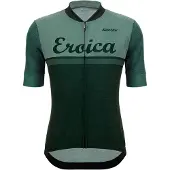 Santini Eroica Valle Kurzarm-radtrikot Grün 4XL Mann Grün 4XL