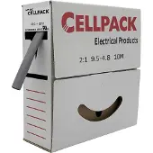 Cellpack 144444 Krympeslange uden lim Grå 9.50 mm 4.80 mm Krympningshastighed:2:1 10 m
