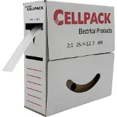 Cellpack 127091 Krympeslange uden lim Transparent 25.40 mm 12.70 mm Krympningshastighed:2:1 4 m