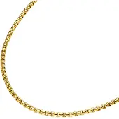 Boccia 08085-02 Damencollier Titan Goldfarben 4 mm