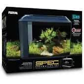 Fluval Aquarium Spec XV 60 l mit LED Beleuchtung und Filtersystem schwarz