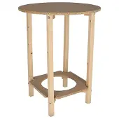 Wellhome Gazte Trage Tisch Oberfläche Ohne Lack 60x60x75 Cm
