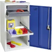 Stumpf & Kossendey Stumpf Werkzeugschrank S3000 lichtgrau enzianblau 2 ausziehbare Schubladen 1...