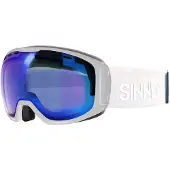 Sinner Skibrille Mohawk Trans+ Unisex Matte White Double Trans+ Clear To Smoke Full Blue Oil + Vent