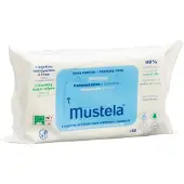 Mustela Biologisch abbaubare, kompostierbare Wischtücher für zu Hause