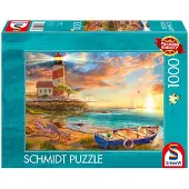 Schmidt Sonnenuntergang in der Leuchtturm-Bucht - Puzzle 1