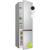 Bomann Kühlschrank mit Gefrierfach | | 180cm | Kühl Gefrierkombination leise | Türanschlag wechselbar | 268L | KG 7353 inox