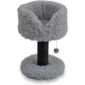 Laroy Duvo+ Kratzbaum Fanny, grau, 40x40x60 cm, 11 cm Sisalpfosten, weiche Liegefläche