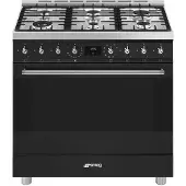 Smeg C9gmmb2 90 Cm Gasherd Mit Backofen 6 Brennern