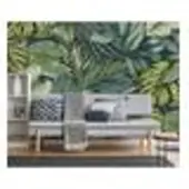 Art For the Home Vliestapete "Fototapete Hawai Navy" botanisch glatt Hawaii Blätter 280x300 cm