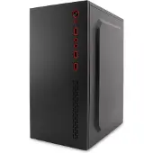 CoolBox PCC-MPC45-1, Desktop, PC, Schwarz, micro ATX, Stahl, 23 cm