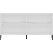 Skye Decor , Zerra - White, Sapphire Oak, Konsole, Weiß, 100% MELAMINBESCHICHTETE SPANNPLATTE, 150 x 36 x 75 cm